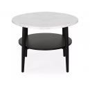 Стол журнальный SIGNAL ELLA B эффект белого мрамора/черный 60/45